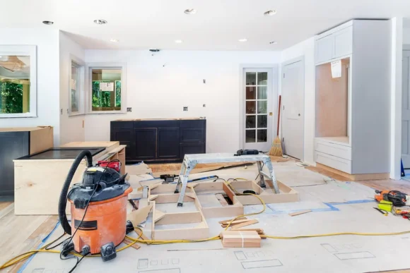 Complete house refurbishment including painting, flooring, and repairs.