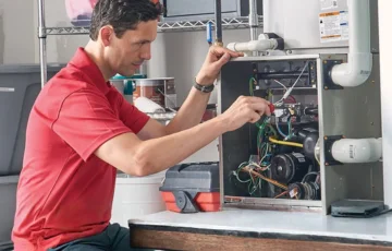 Certified gas technician fixing stoves and gas lines.