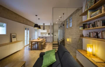 Skilled technicians renovating old homes with new designs.