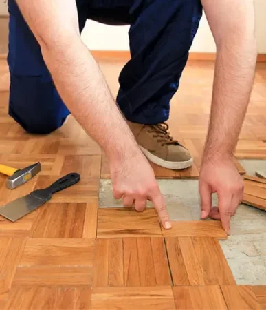 Skilled flooring specialist providing smooth and durable finishes.