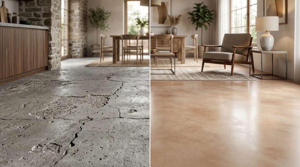 Professional floor leveling