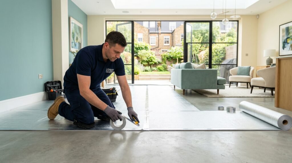 Durable laminate floor fitting