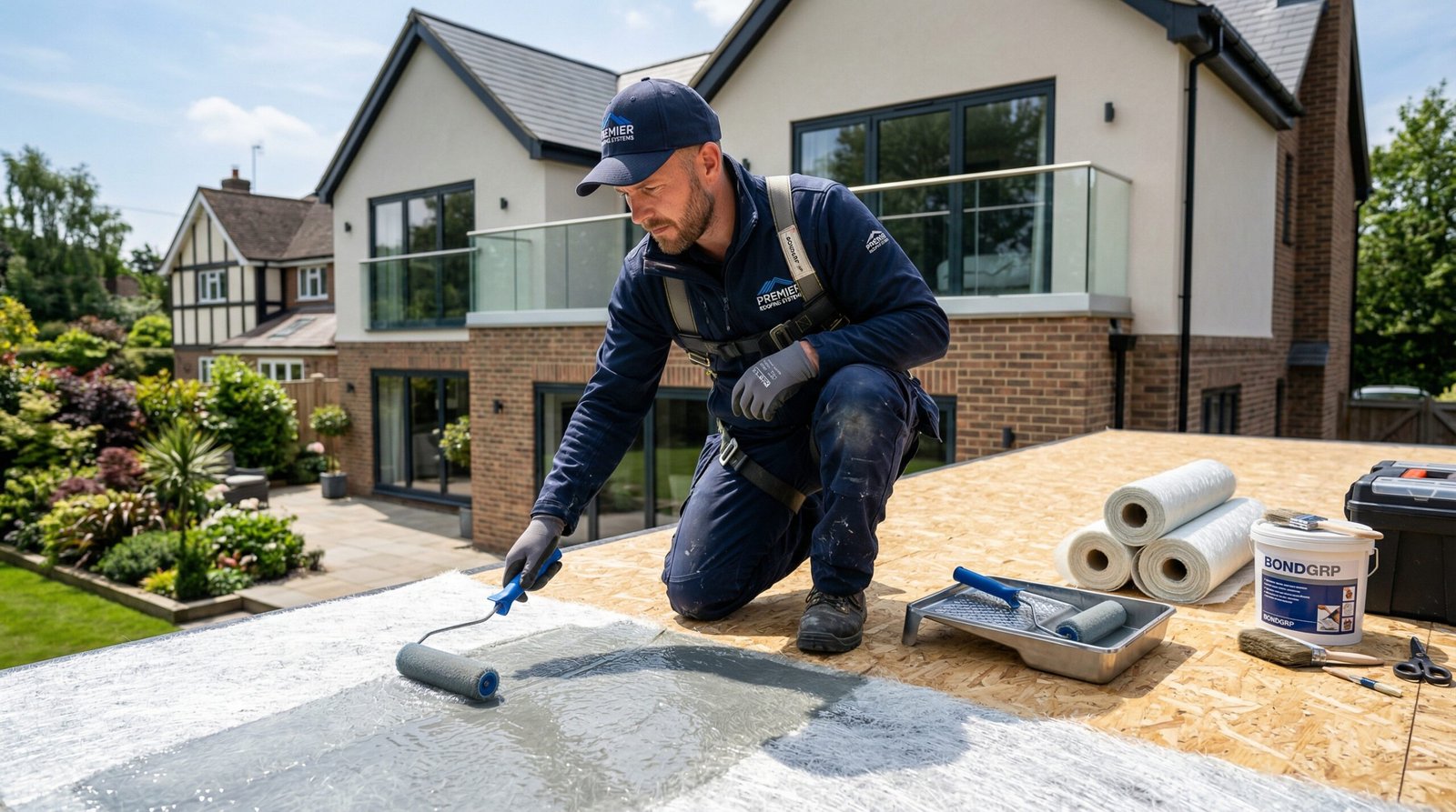Professional fiberglass roof fitting