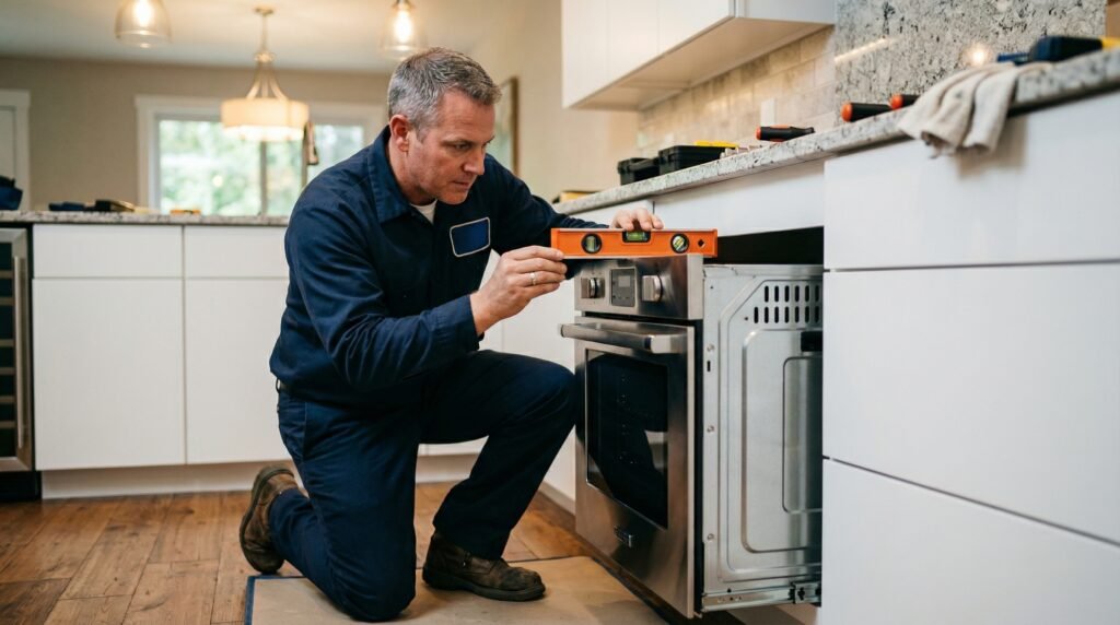 Professional kitchen appliances installation