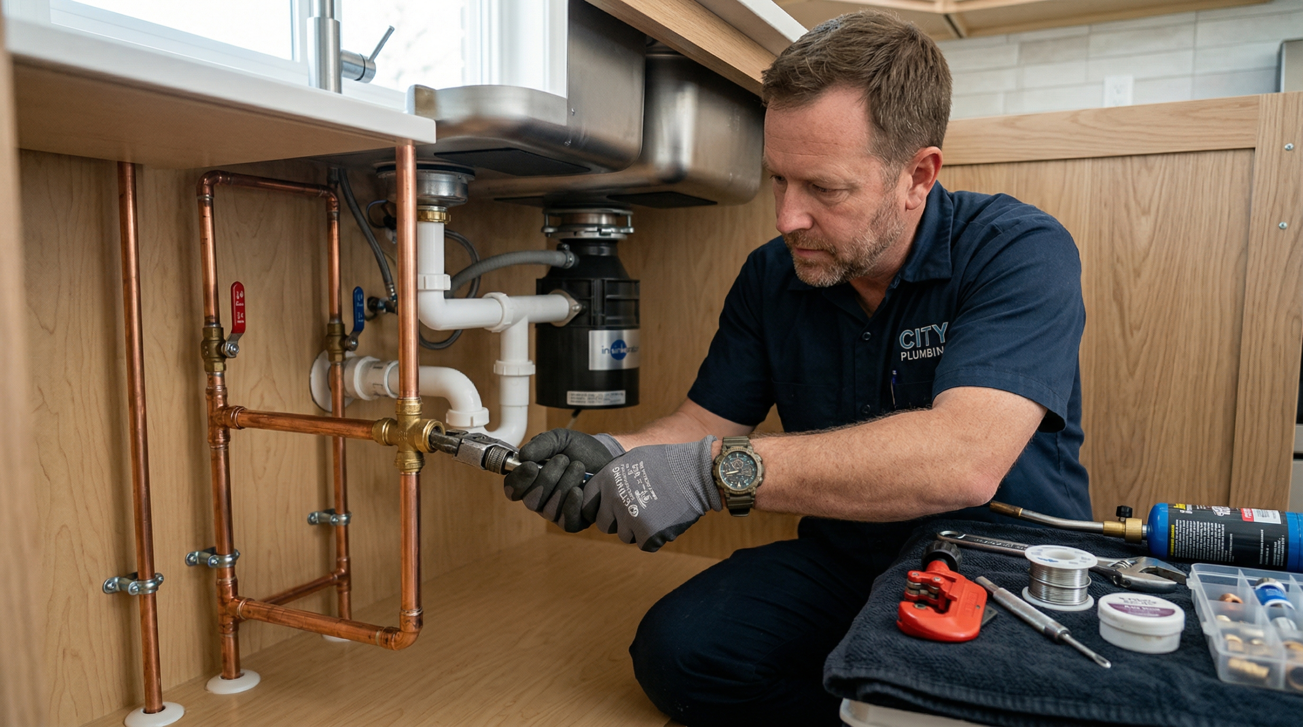 Plumbing pipe repair service