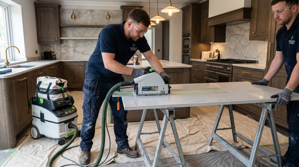 Professional kitchen worktop installation service