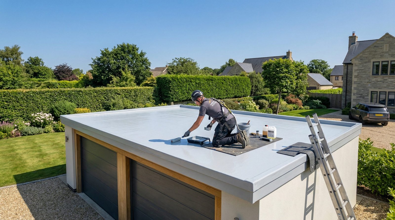 Fiberglass roof repair and maintenance