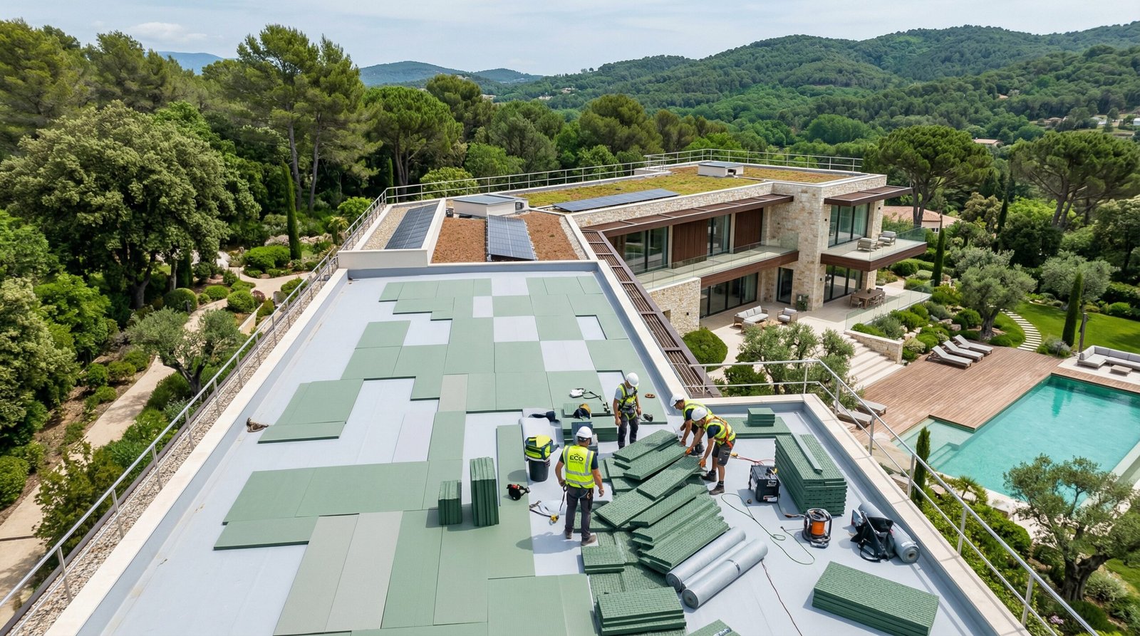 Professional flat roof waterproofing