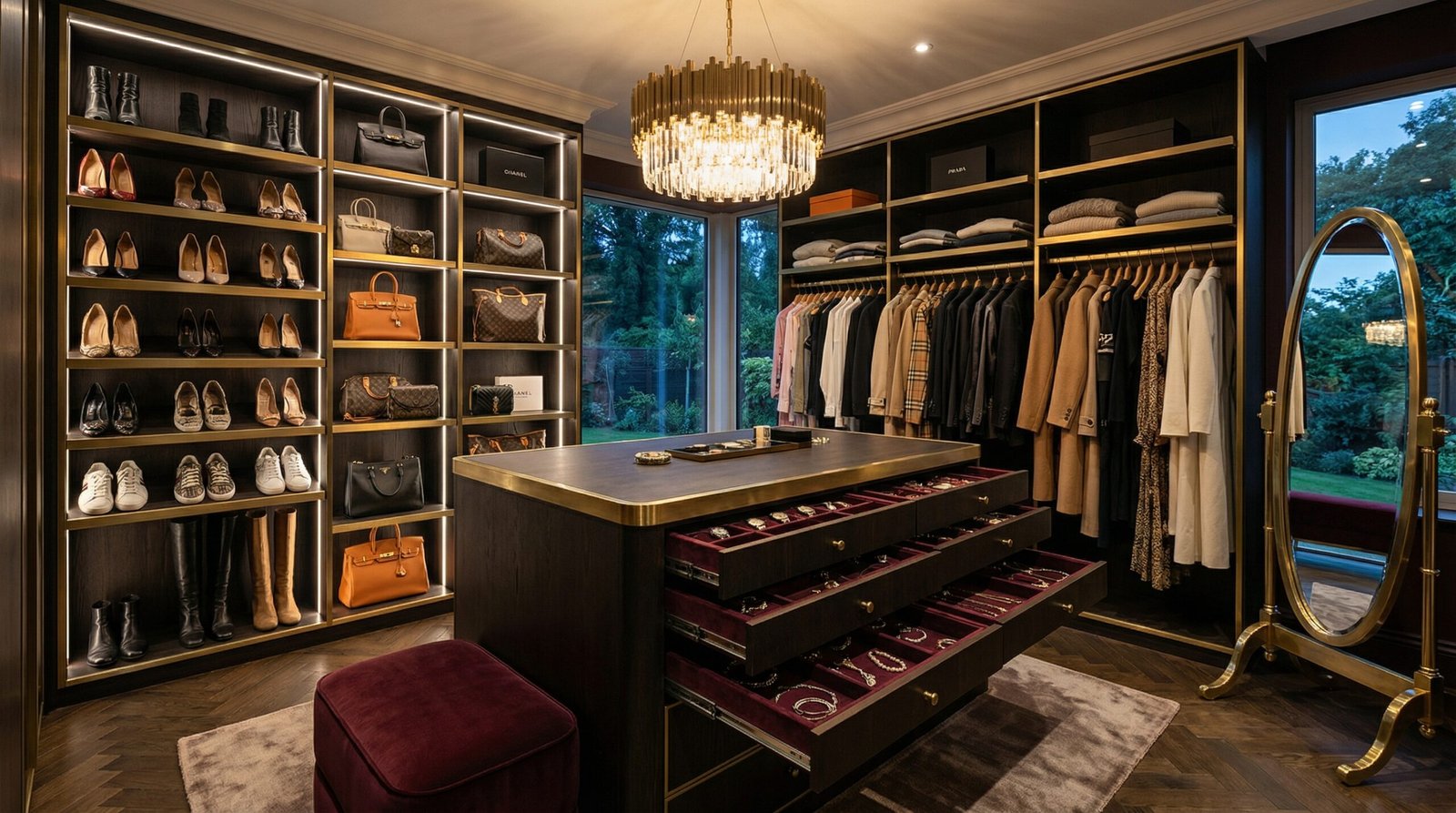 Custom built-in wardrobes