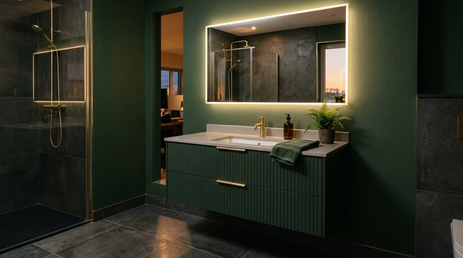 Sink and vanity installation