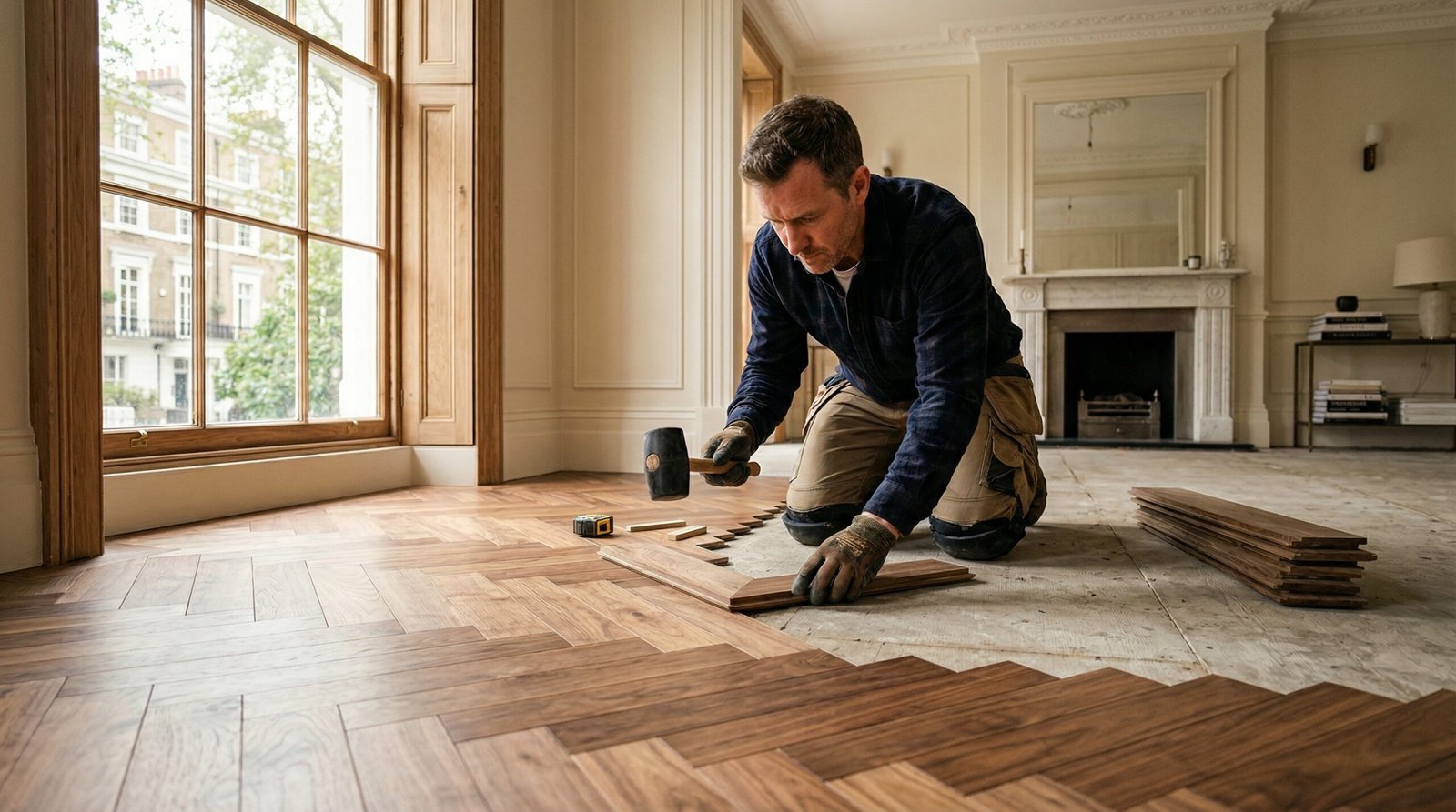 Wood floor fitting service