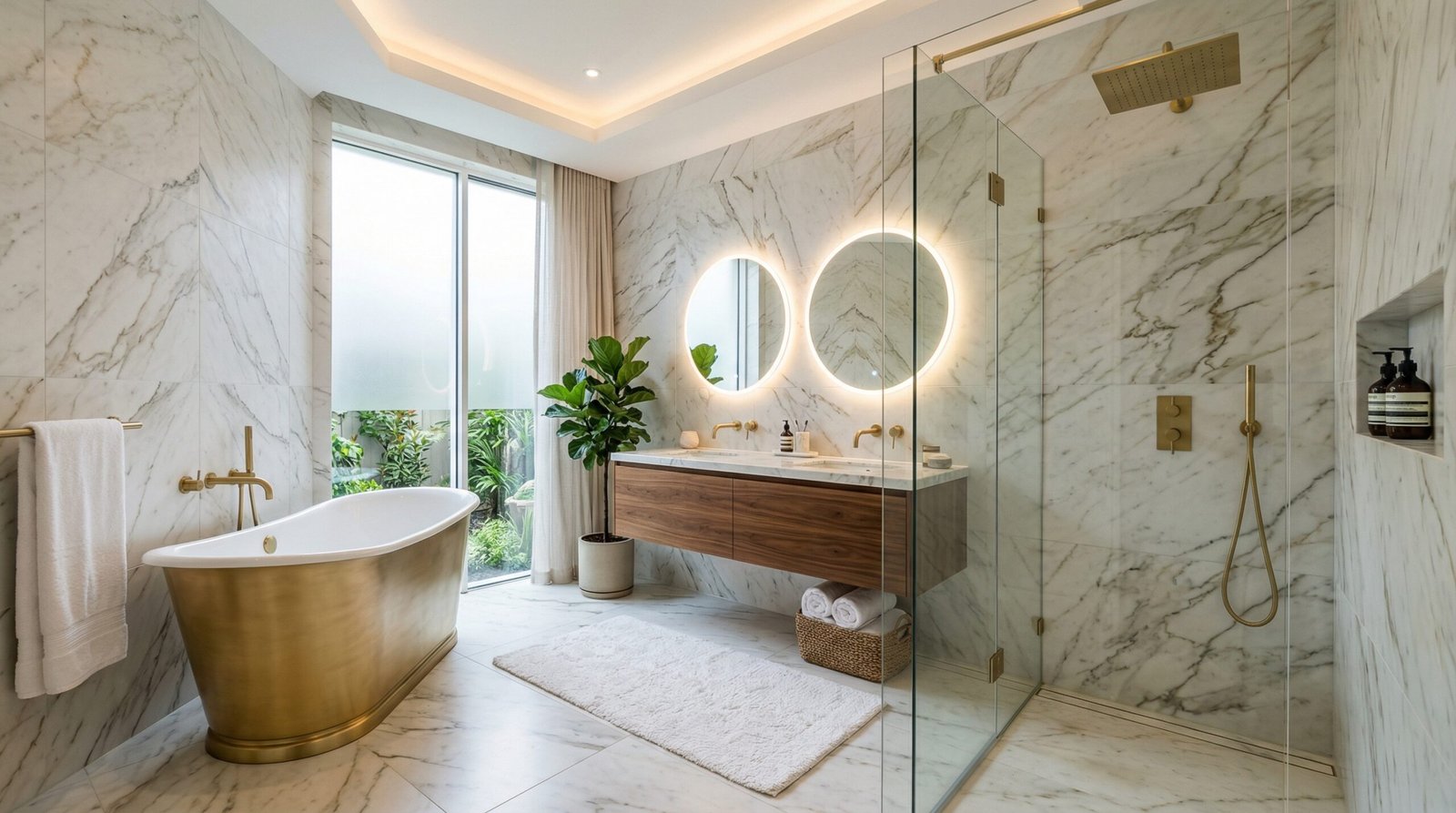 Modern bathroom refit London
