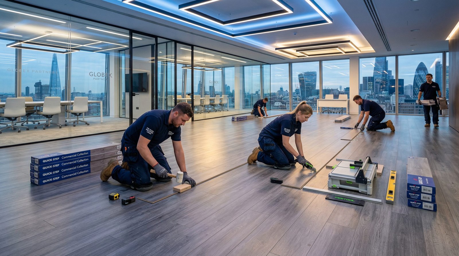 Modern laminate flooring design