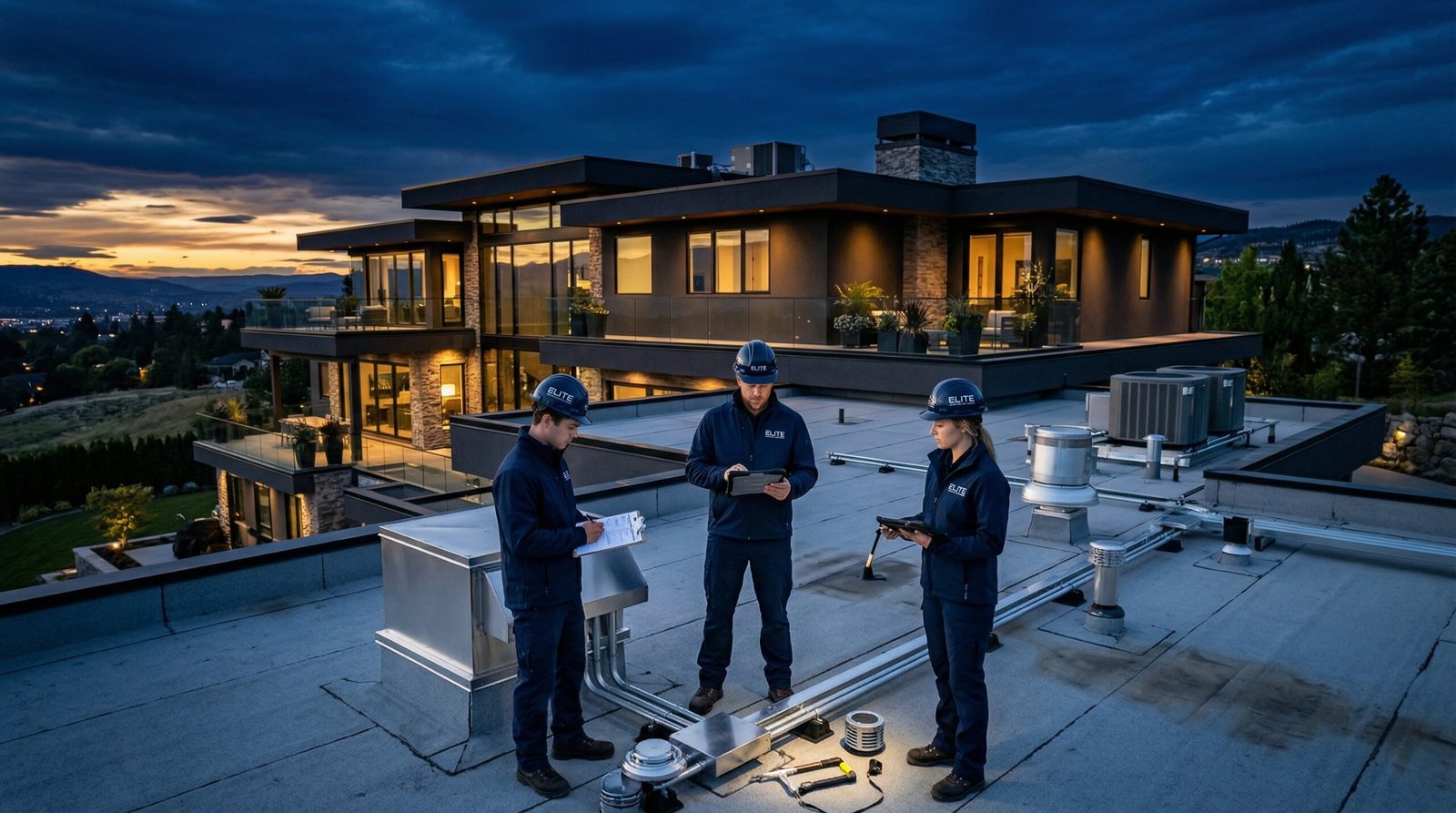 Emergency flat roof leak repair