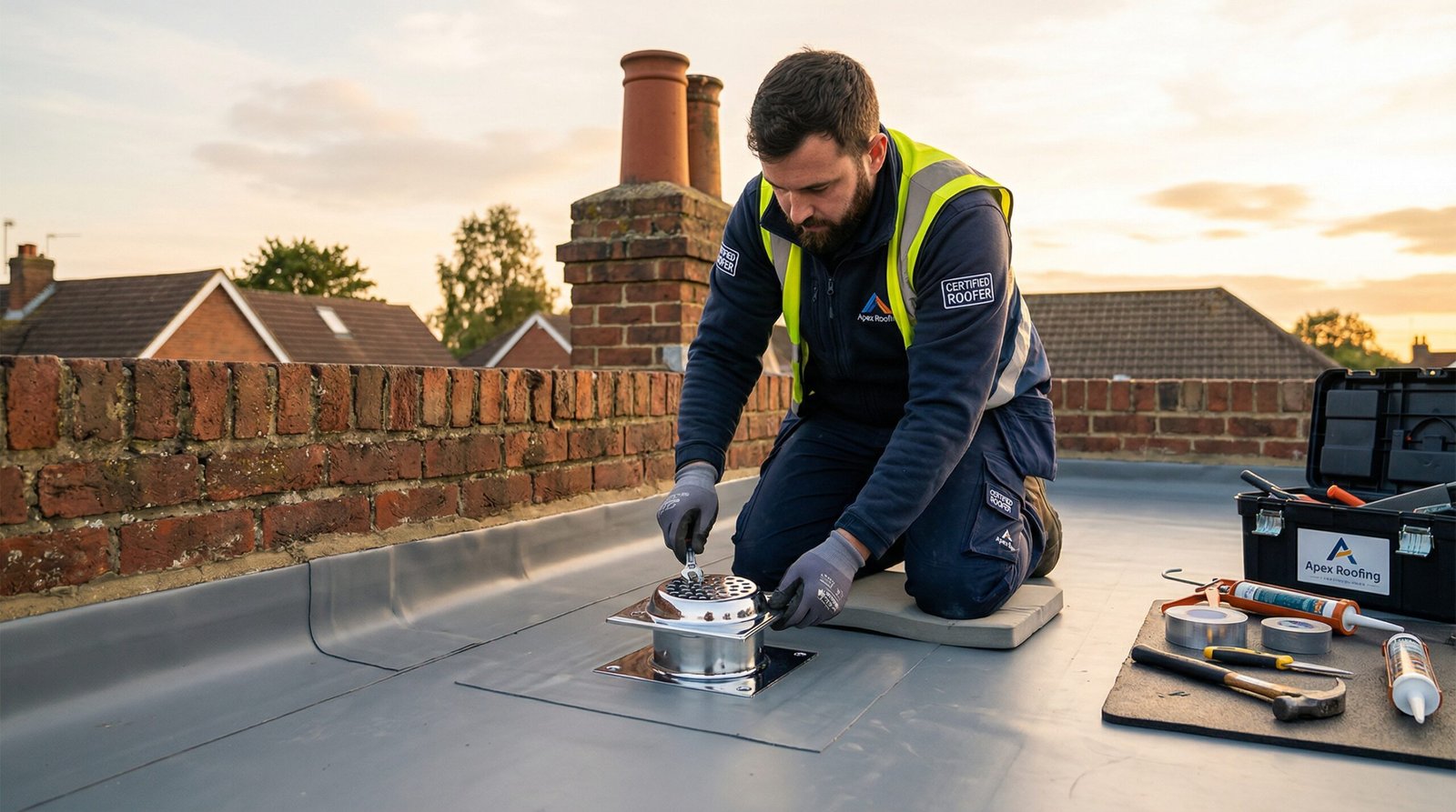 Flat roof replacement service