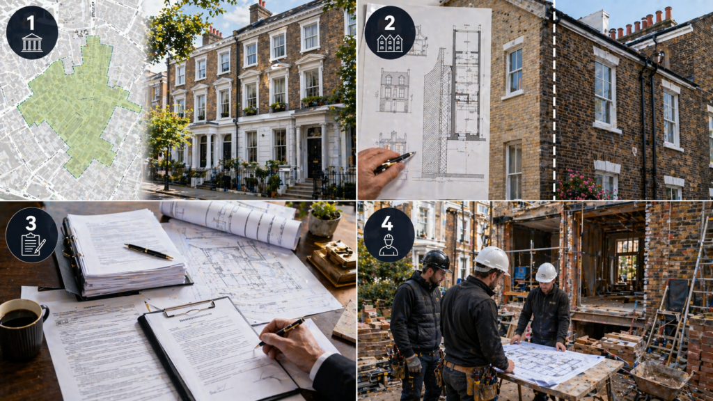 Common Property Repairs in Victorian Terrace Houses in North London