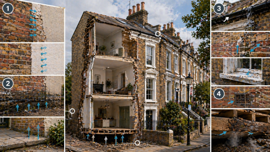 Why are Islington Victorian Terraces particularly prone to Damp?