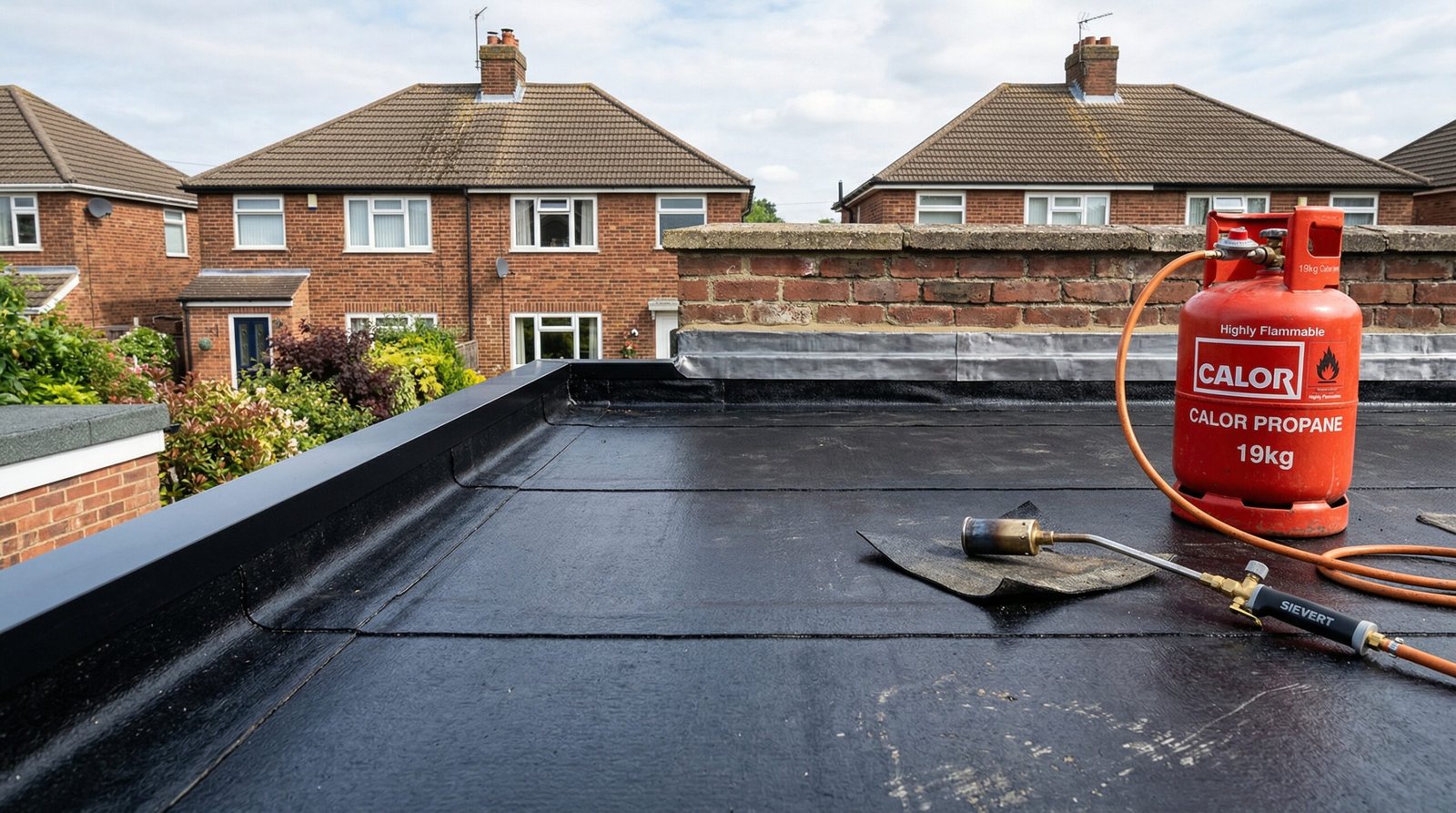 Durable torch on roof replacement