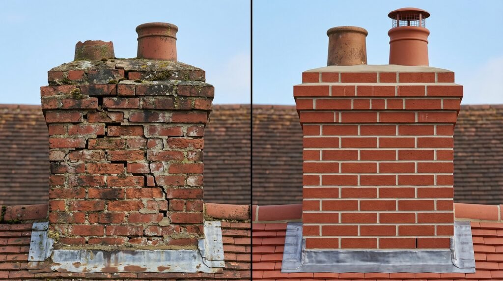 Chimney repair by skilled specialists