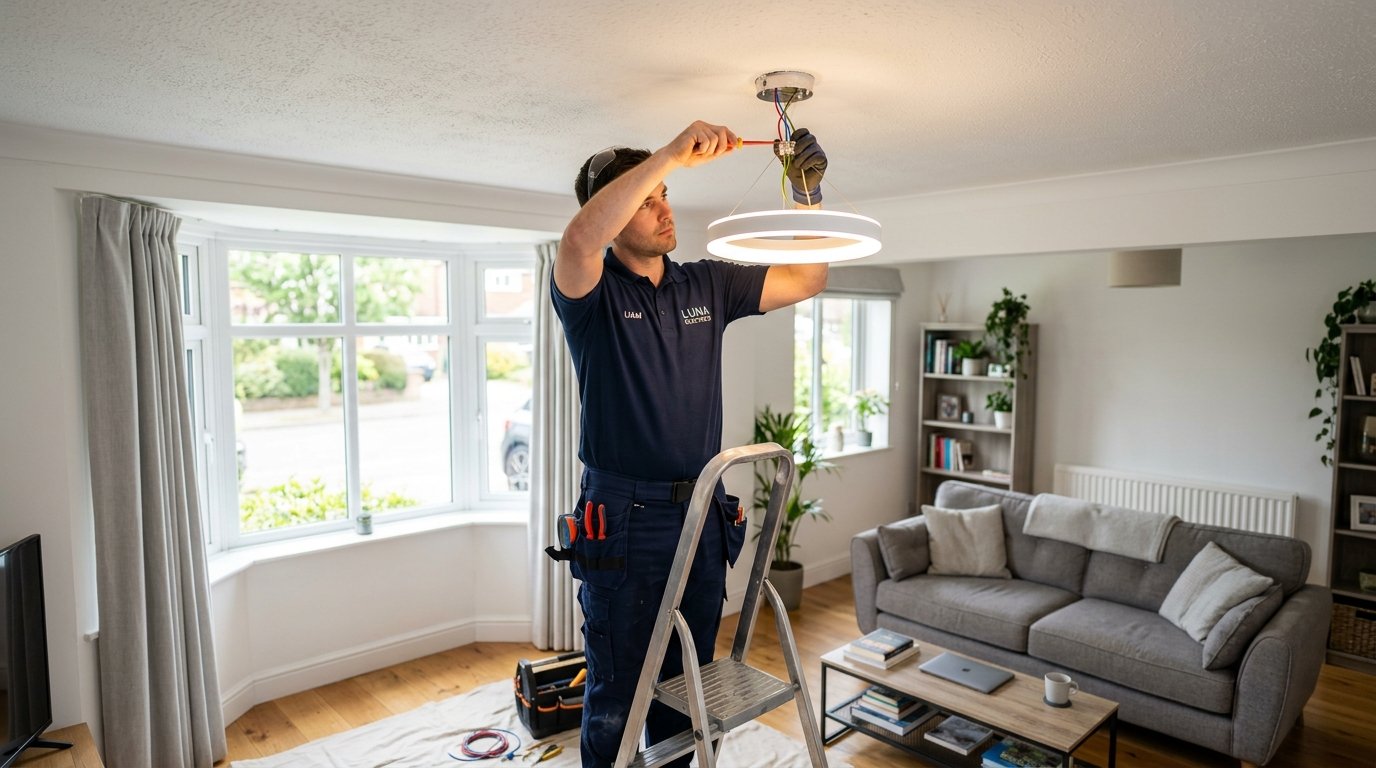 Kitchen lighting install