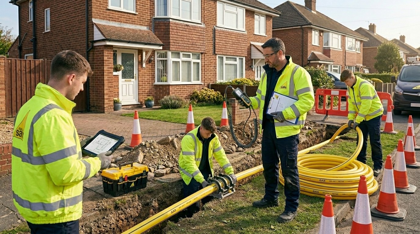 Gas line upgrade for homes