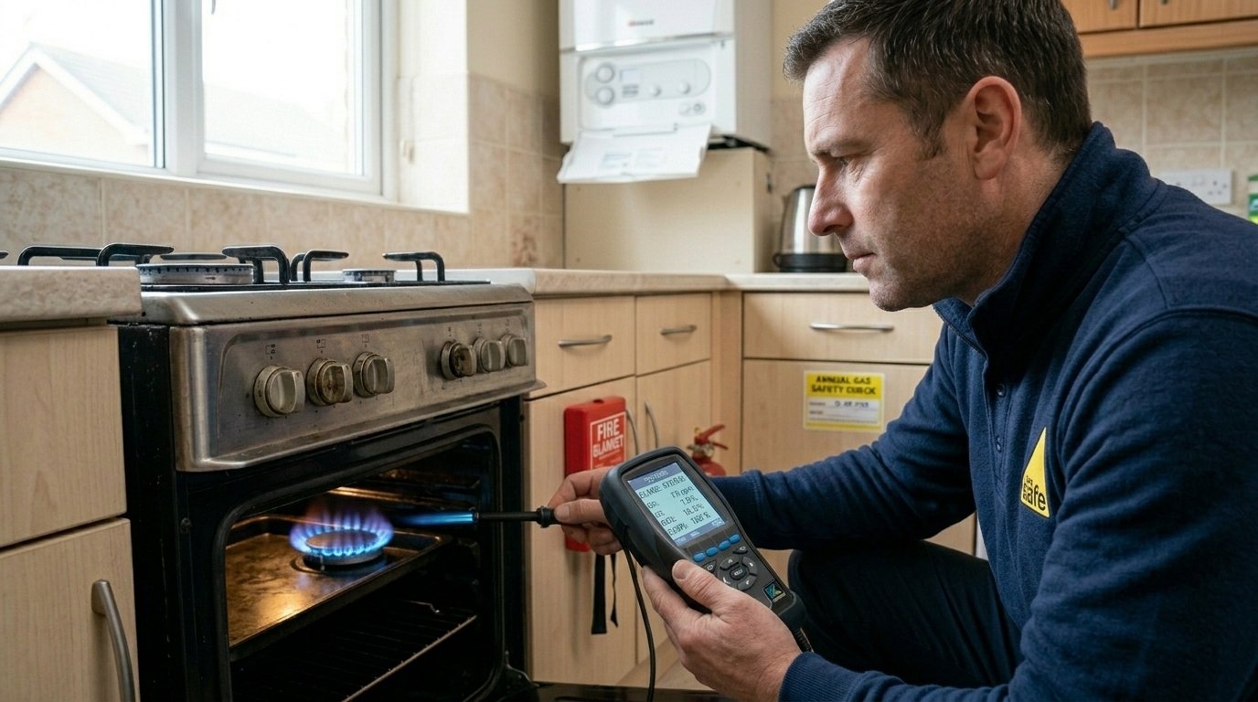 Home gas safety compliance check