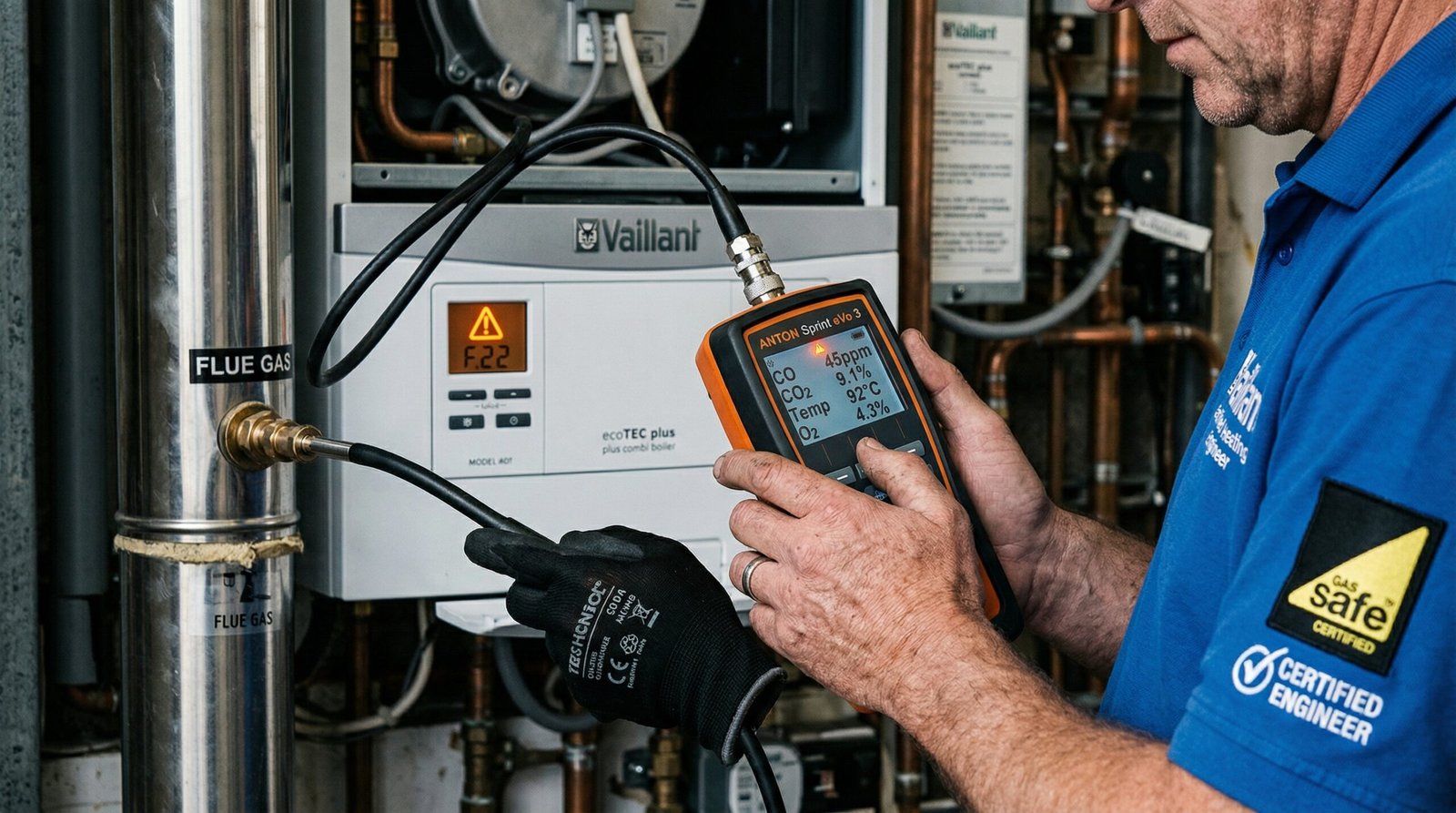 Emergency boiler repair work