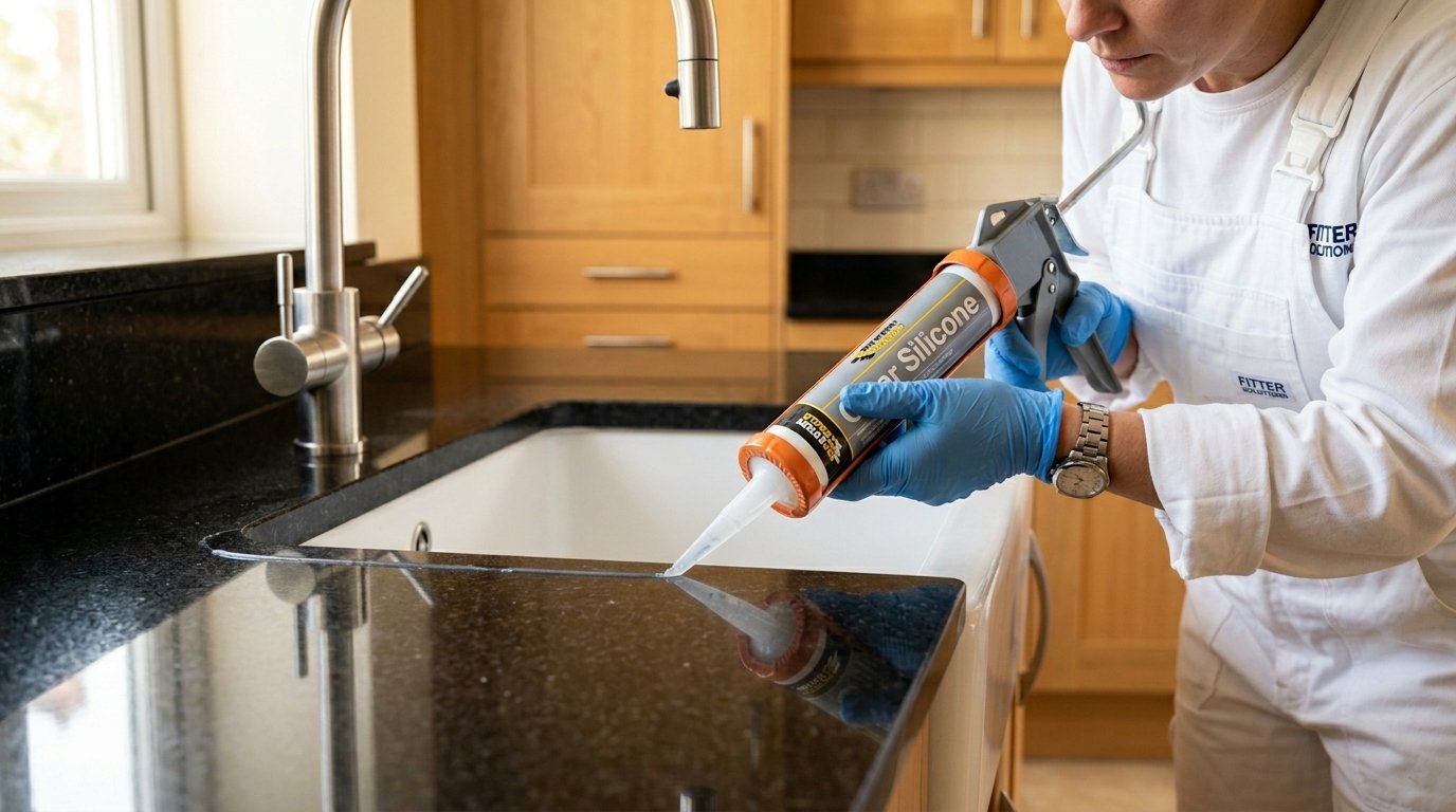 Stylish kitchen countertop installation