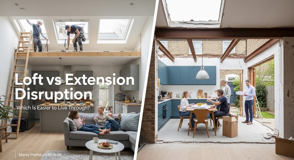 Disruption During Construction: Loft vs Extension