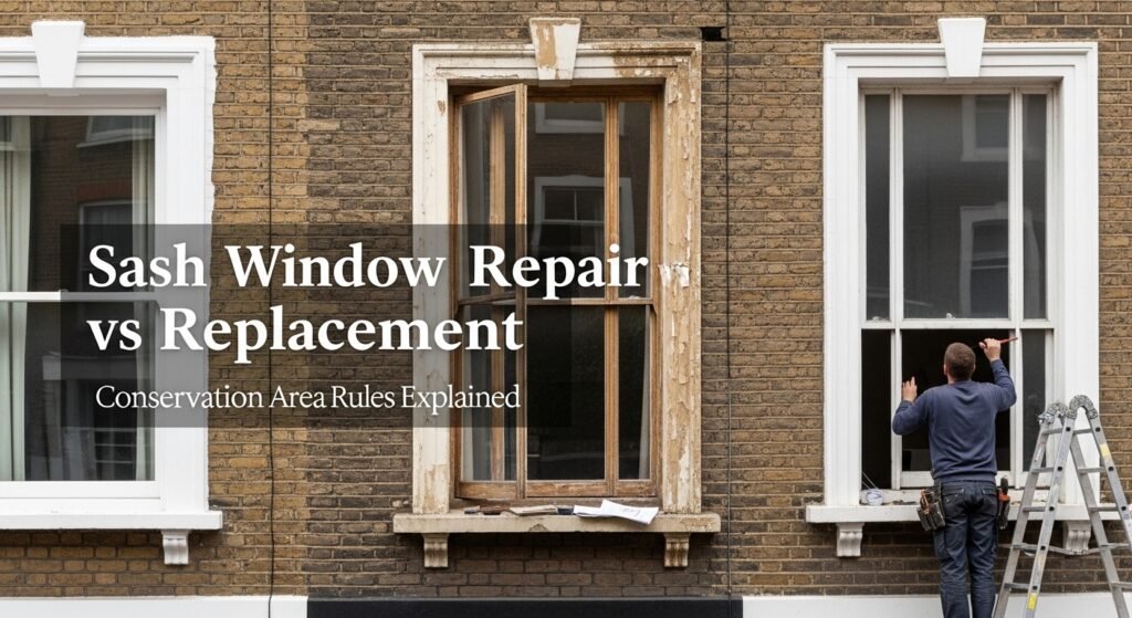 Sash Window Repair vs Replacement in Islington: Conservation Area Rules Explained