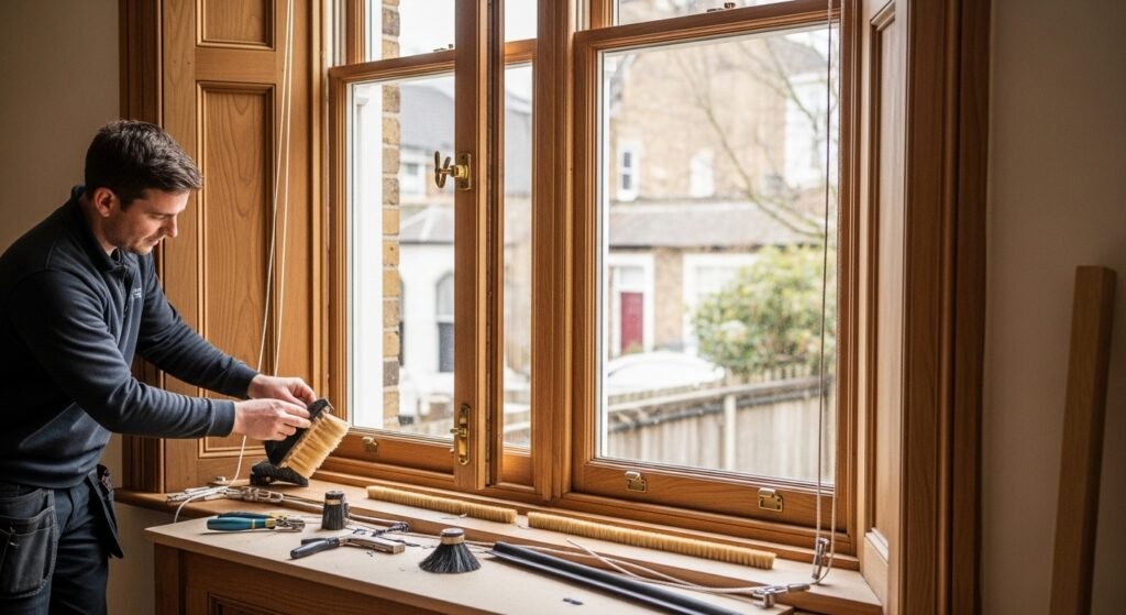 What Sash Window Draught Proofing Actually Involves