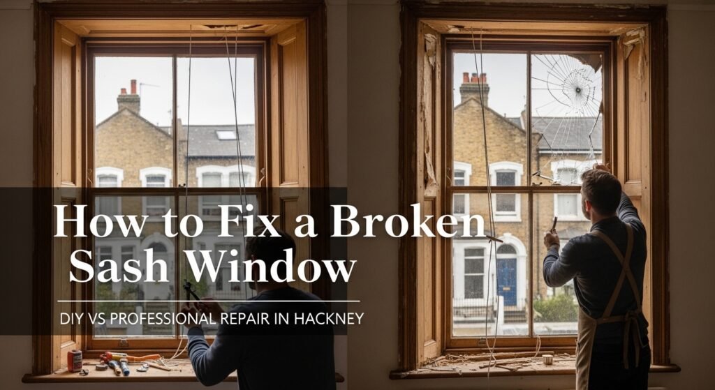 How to Fix a Broken Sash Window: DIY vs Professional Repair in Hackney