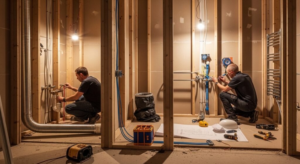 First Fix Plumbing and Electrics