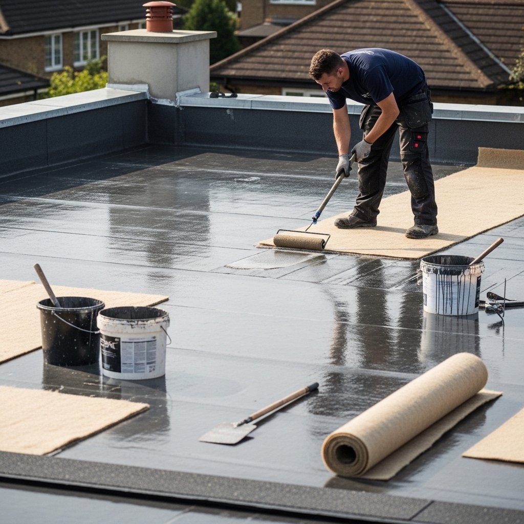 installing GRP fibreglass roofing