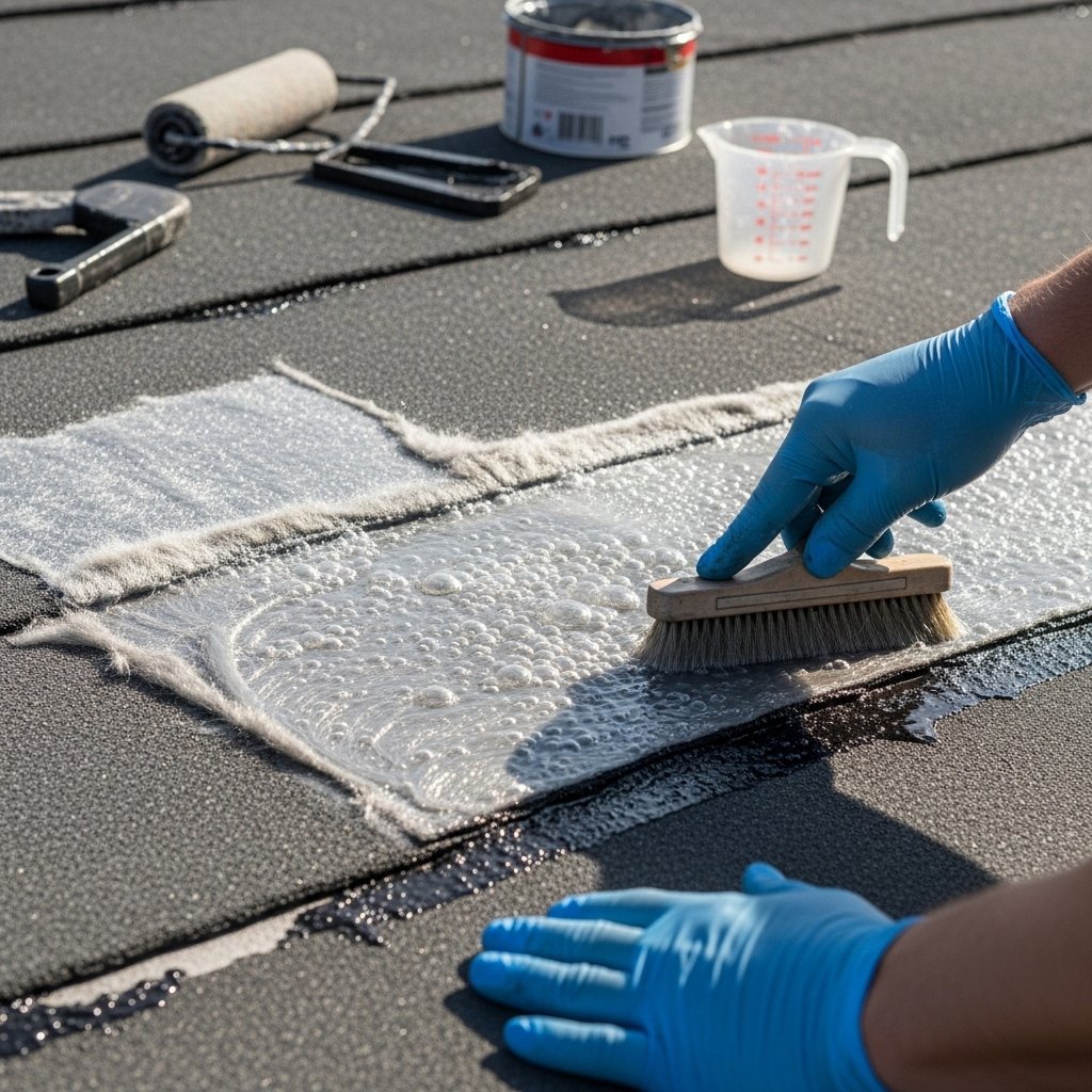 GRP Fibreglass roof Repair
