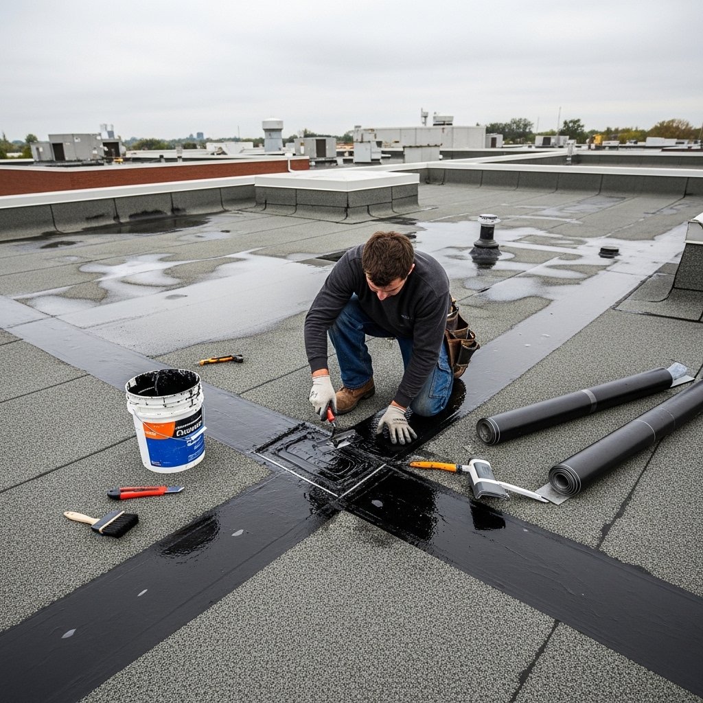 Flat Roof Leak Repair