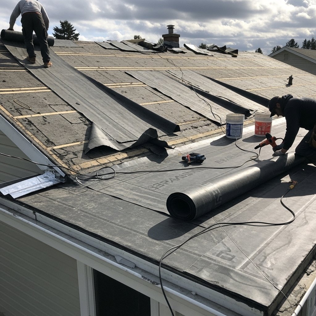 EPDM Rubber Roof Replacement