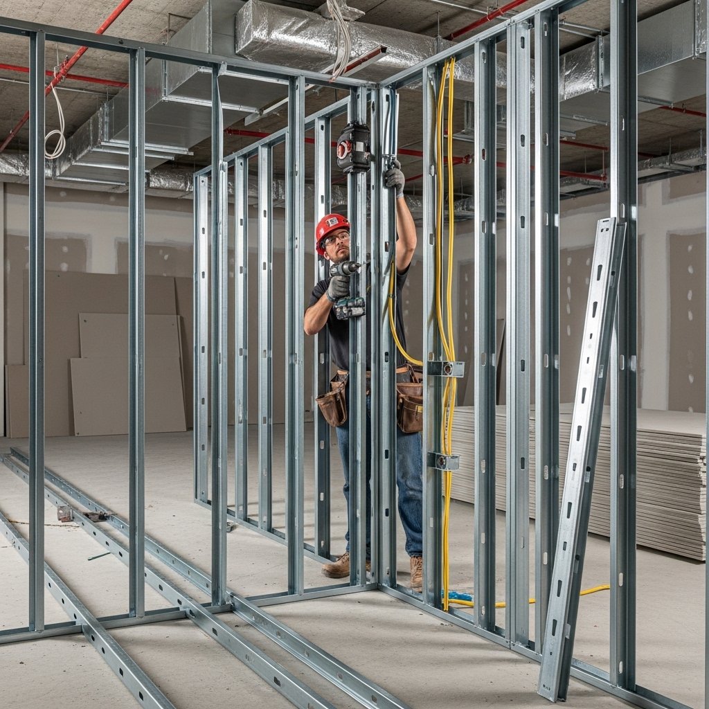 Metal Stud Wall Construction