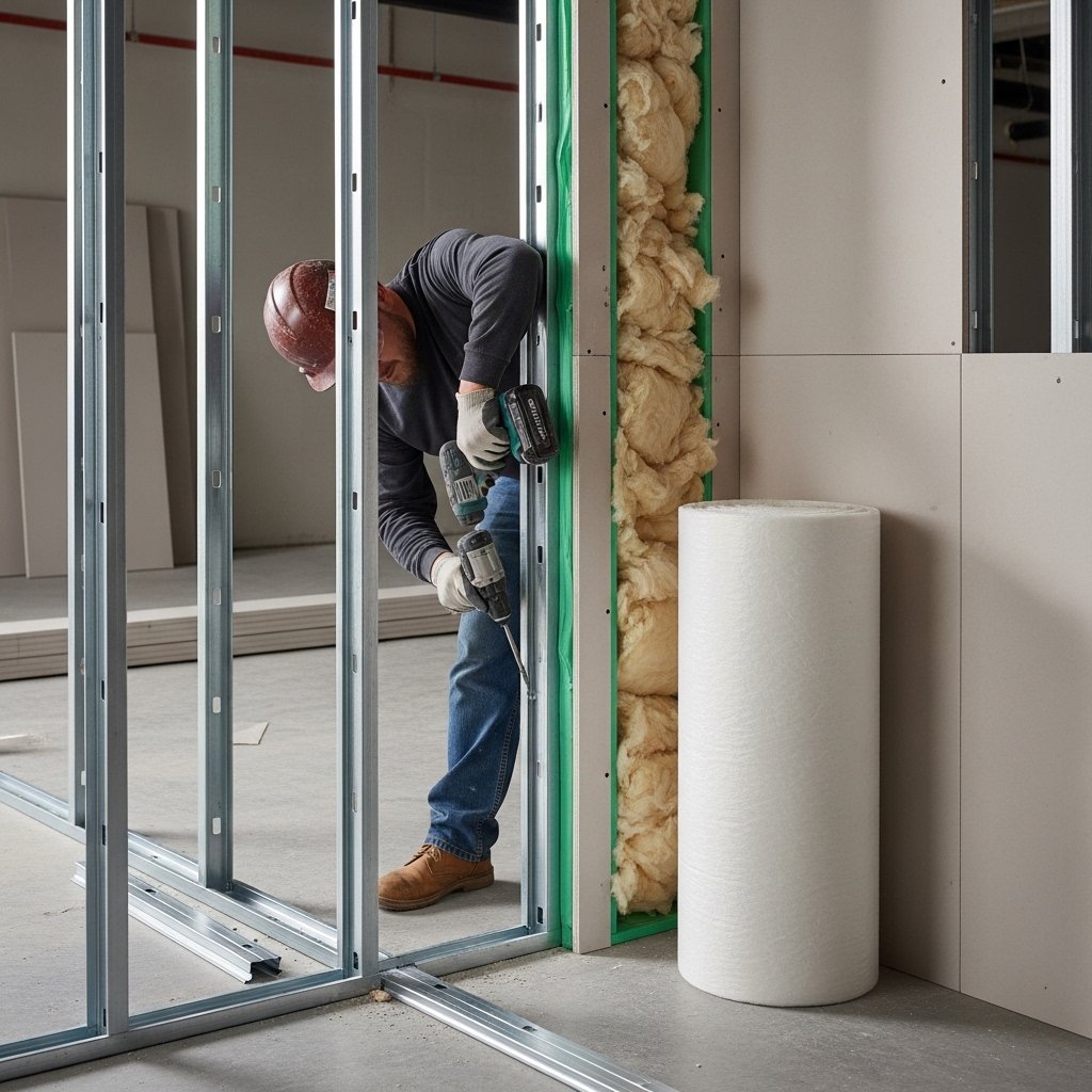 Acoustic Stud Wall Construction
