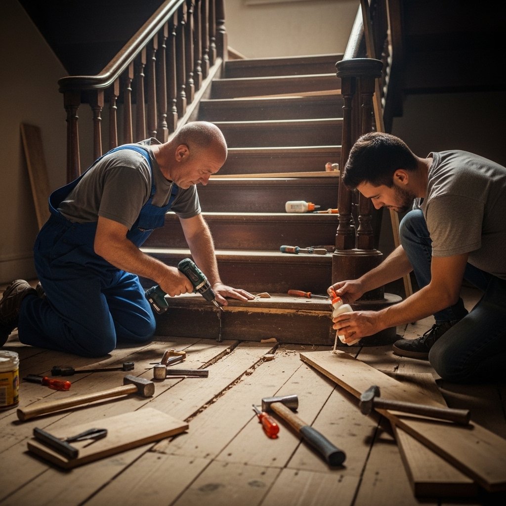 Creaking and Squeaking Stair Repairs