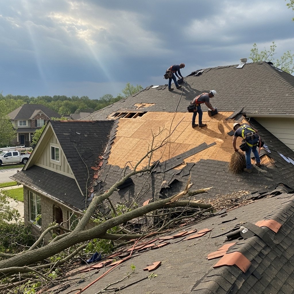 Storm Damage Roof Repairs