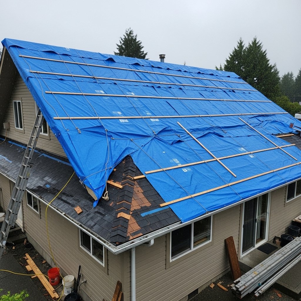 Temporary Roof Protection