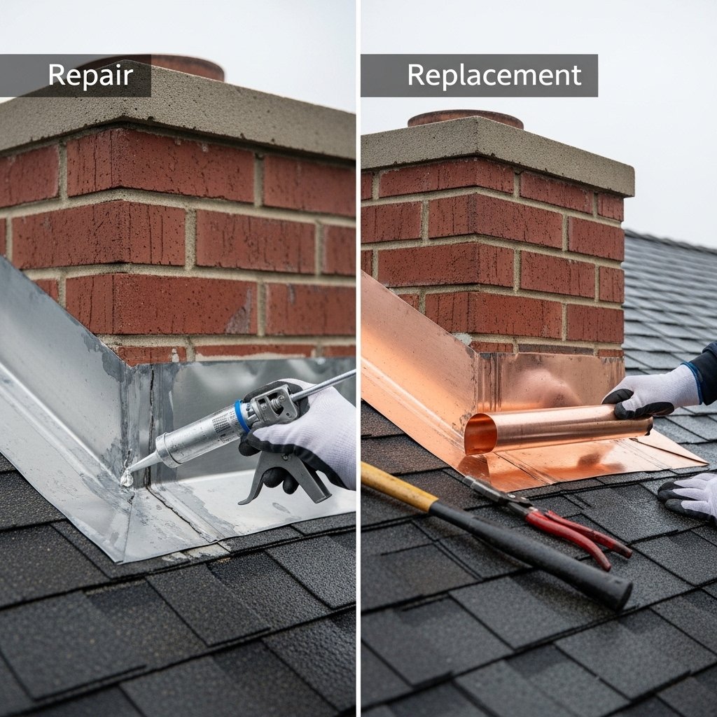 Chimney Flashing Repair and Replacement