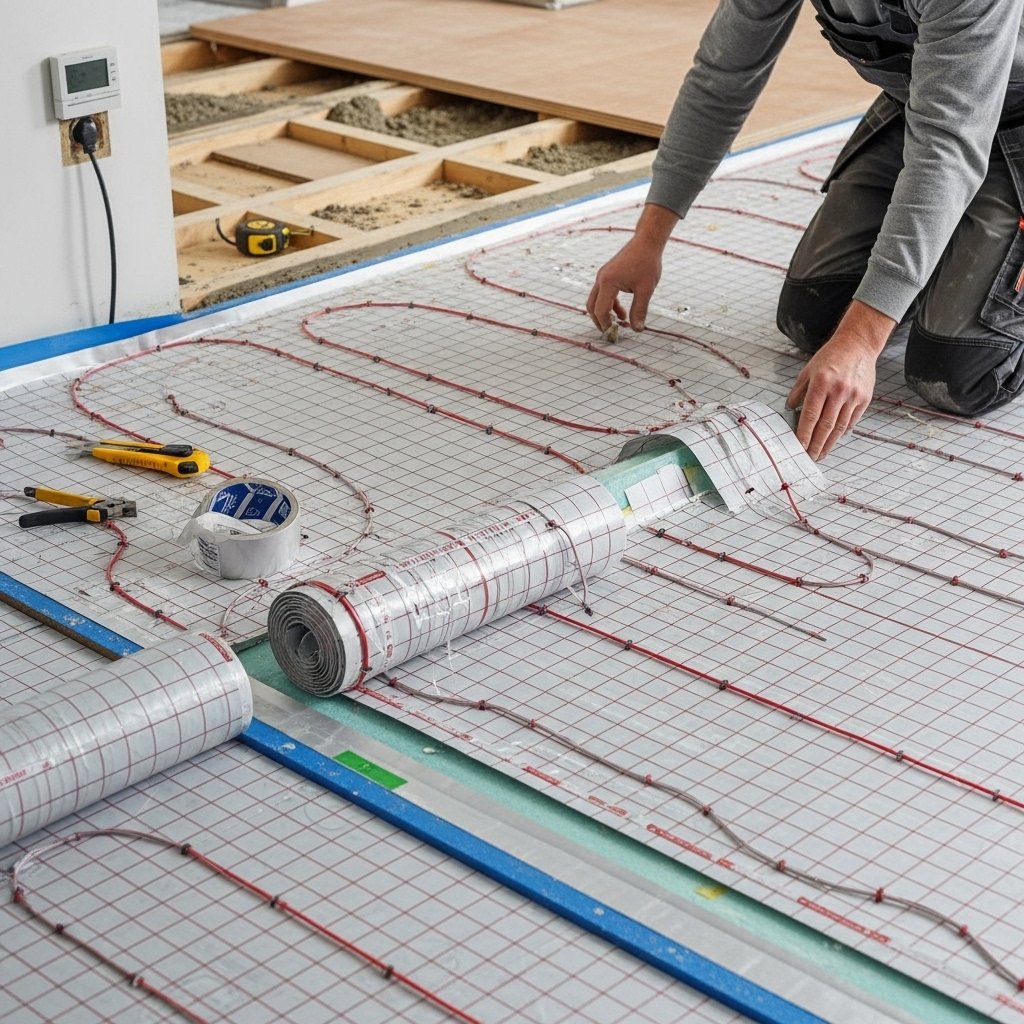Electric Underfloor Heating Installation