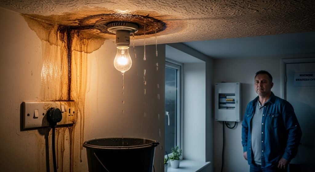 Water Near Electrical Fittings