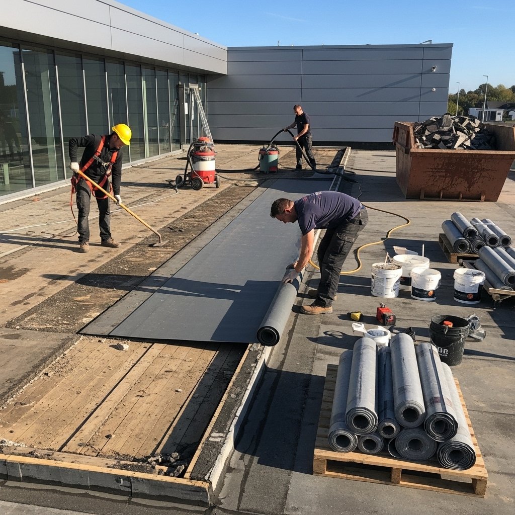 Flat roof replacement