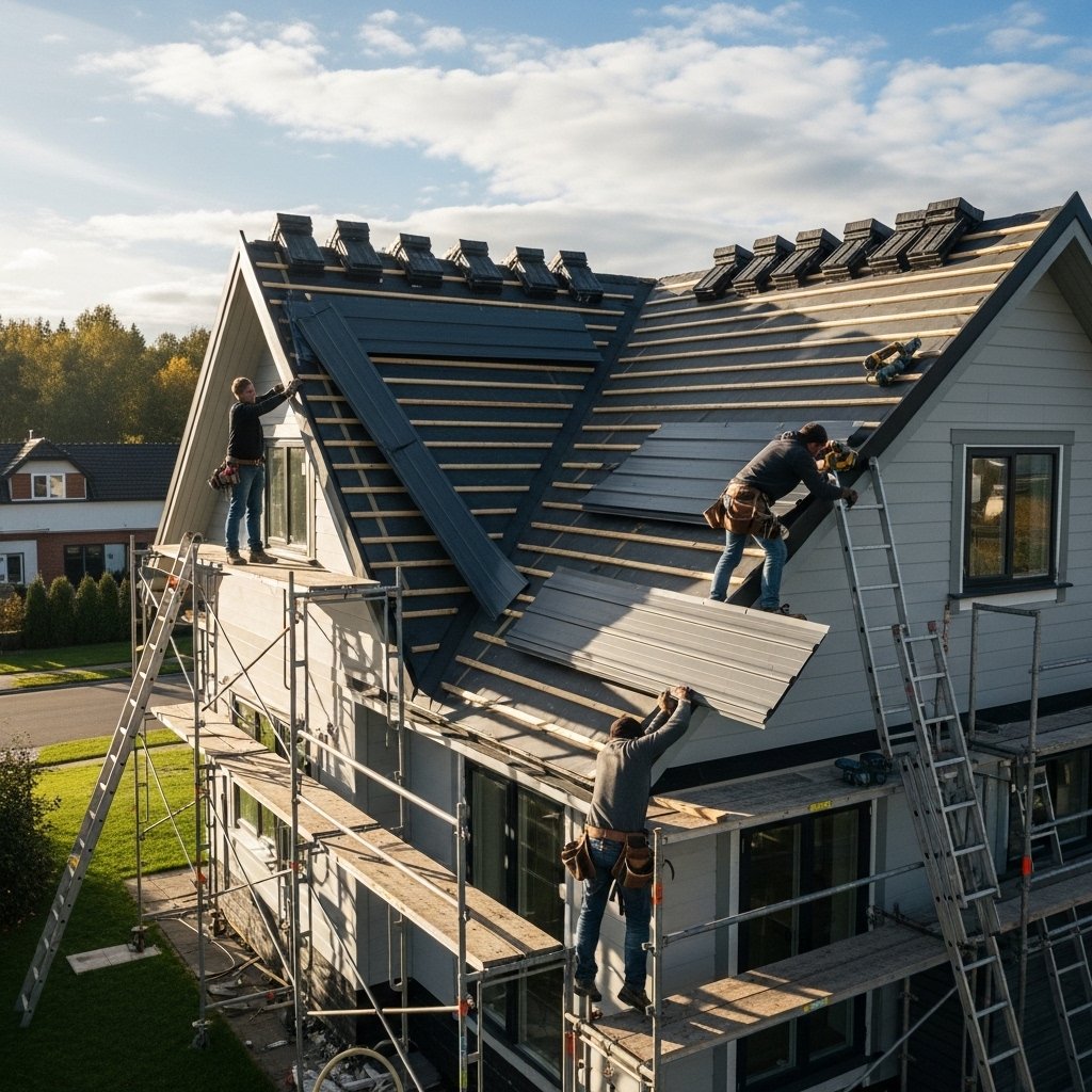 pitched roof installation