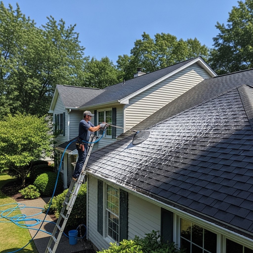 Soft Wash Roof Cleaning