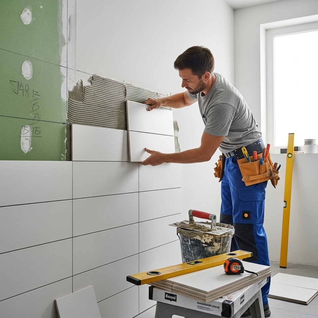 Bathroom wall Tiling