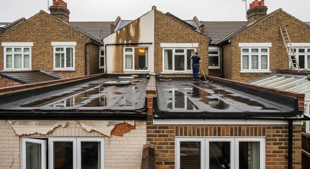 Flat Roof Failure on Rear Outriggers